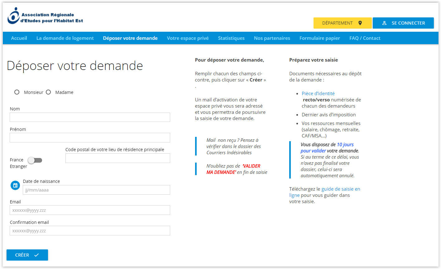 Demande De Logement En Ligne - DOMANYS